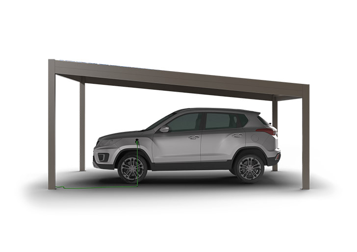 carport ar du portail