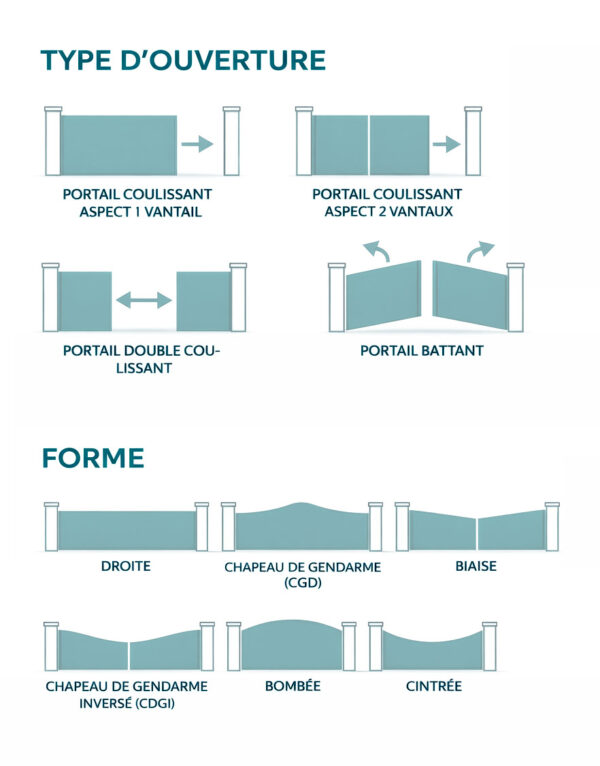 Type de portails -configuration